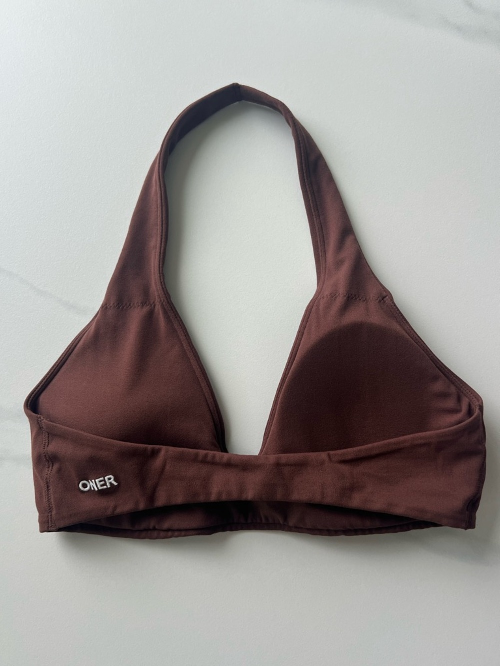 Oner Active Espresso SoftMotion Halter Sports Bra